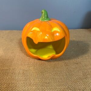 Pumpkin candy dish